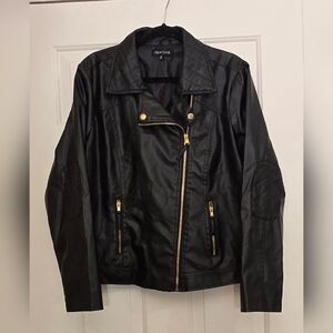 New Look Black Leather Jacket for Women